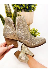 Fiera Booties in Gold