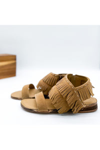 Fringe Star Sandal in Tan