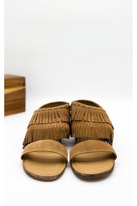 Fringe Star Sandal in Tan
