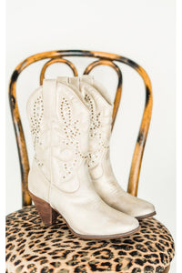 Houston Western Boots in Champagne