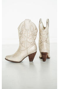 Houston Western Boots in Champagne