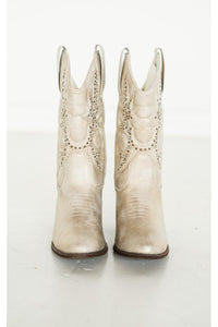 Houston Western Boots in Champagne