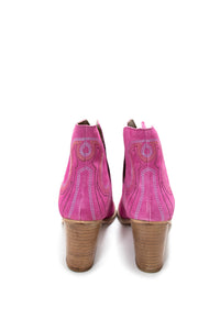 Journee Ankle Boots in Magenta