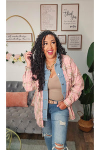 Long sleeve Denim Blend Shacket