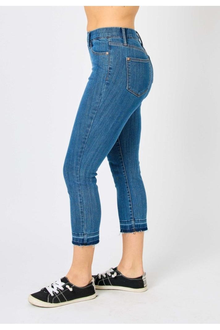 *EARLY RELEASE* High Waist Pull On Capri Jeans