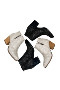 Shine Star Rhinestone Bootie in Black