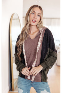 Mixed Emotions Color Block Hoodie