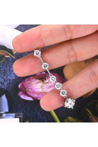 4 Carat Moissanite 925 Sterling Silver Earrings