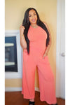 Basic Bae Full Size Ribbed Tank and Wide Leg Pants Set