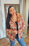 Sherpa Lined Plaid Jacket