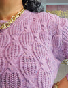 Mauve Textured Sweater #74