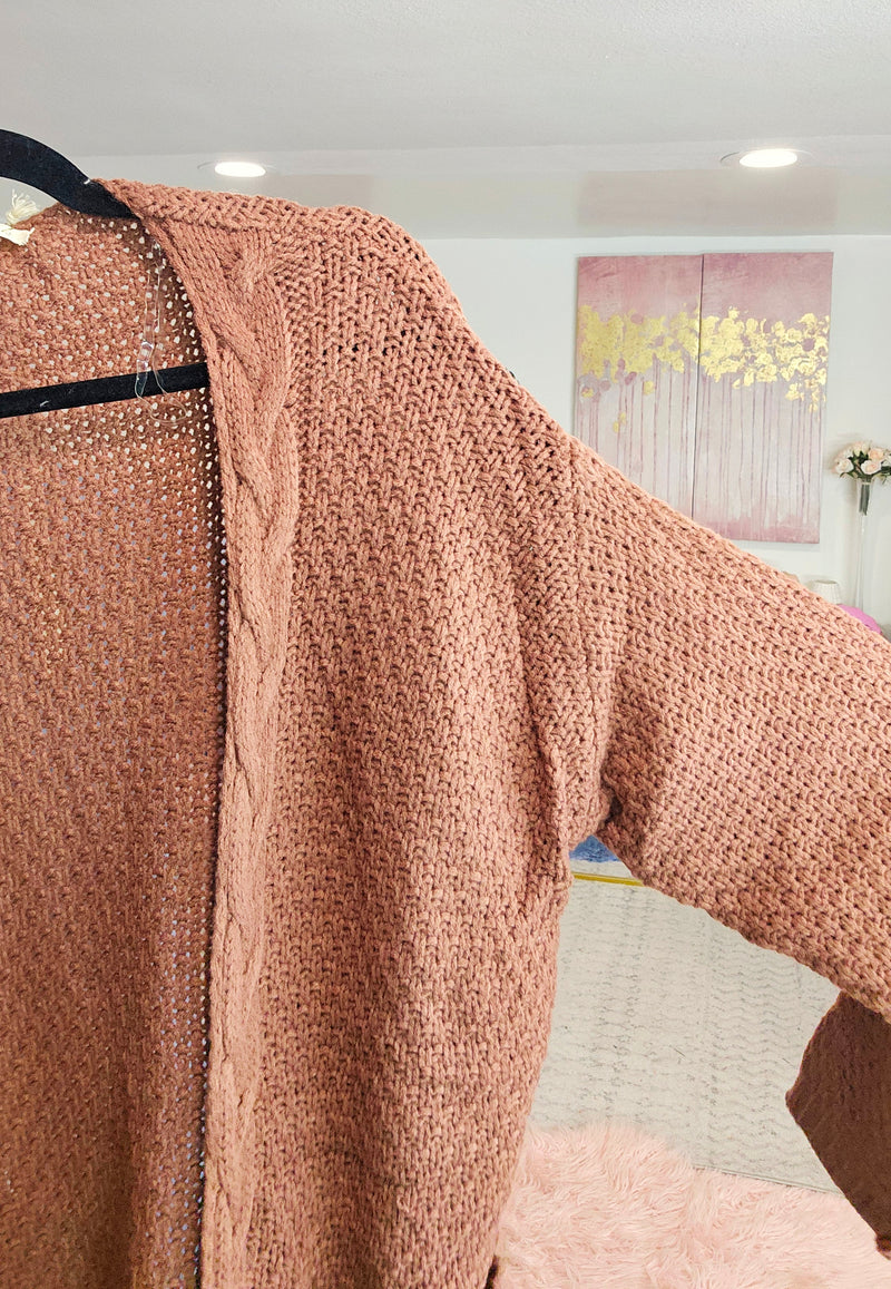 Cable Knit Waffle Cardigan #83