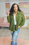 Olive Cozy Textured Jacket #98