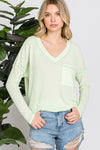 V-Neck Long Sleeve w/ Side Pocket #29