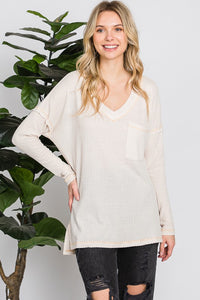 V-Neck Long Sleeve w/ Side Pocket #29