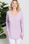 V-Neck Long Sleeve w/ Side Pocket #29