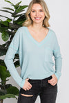 V-Neck Long Sleeve w/ Side Pocket #29