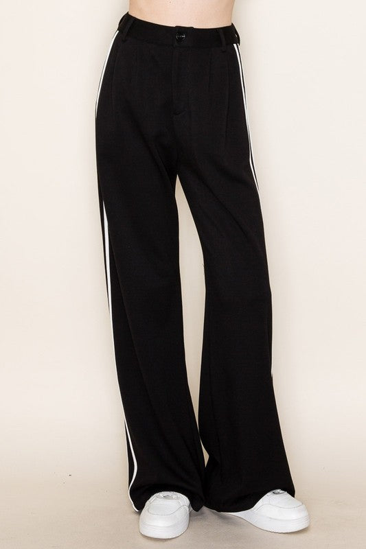 Racer Stripe High-Waisted Pants (Matching Top Avail)