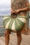 Woven Straw Tote Bag