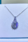 5 Carat Moissanite 925 Sterling Silver Pendant Necklace