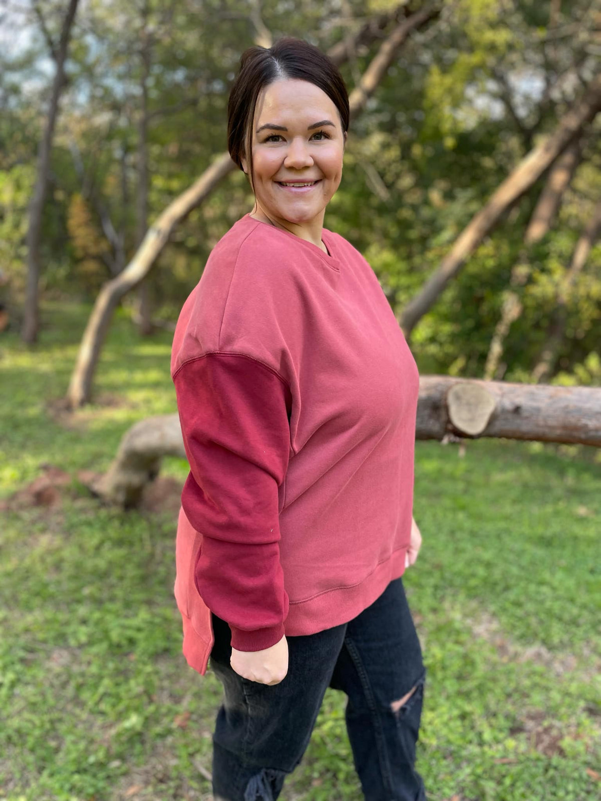 Scottie Two Tone Sweatshirt in Three Colors
