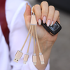 3-in-1 Charging Keychain - Gold