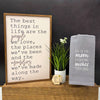 The Best Things In Life Rustic Wall Art - Home Decor