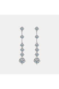 4 Carat Moissanite 925 Sterling Silver Earrings