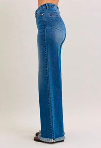 Judy Blue High waist Raw Hem Jeans - (Preorder Deal)