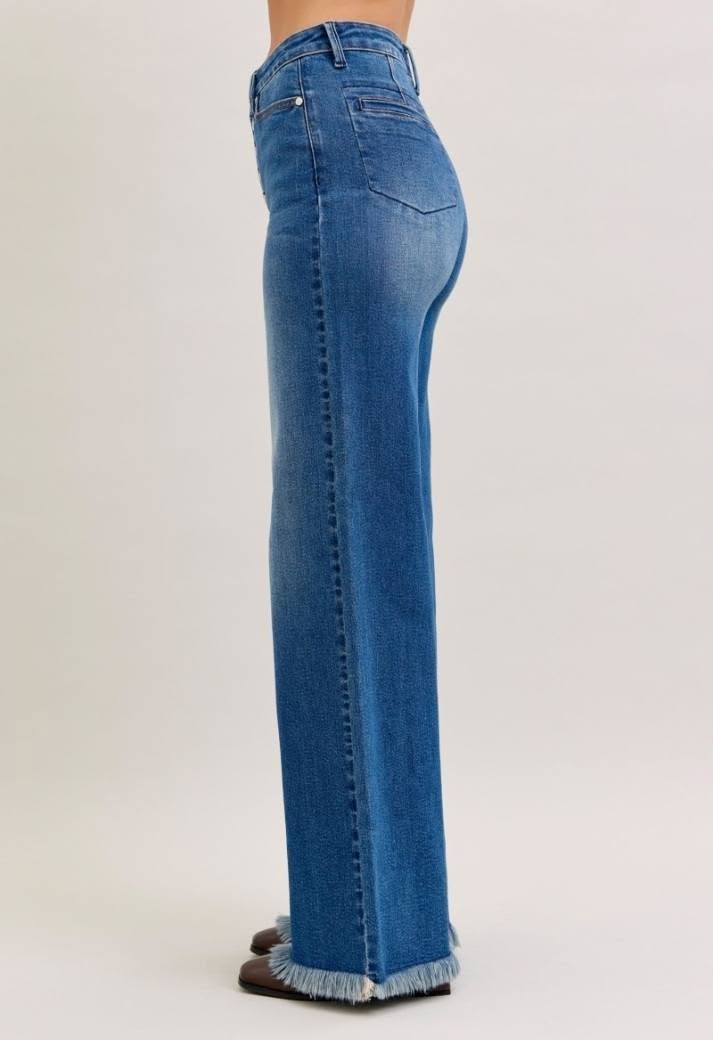 Judy Blue High waist Raw Hem Jeans - (Preorder Deal)