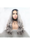 13*3" Lace Front Wigs Synthetic Long Wavy 24" 130% Density