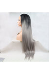 13*3" Lace Front Wigs Synthetic Long Straight 24" 130% Density