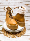 Jessi Lace Up Boot in Tan