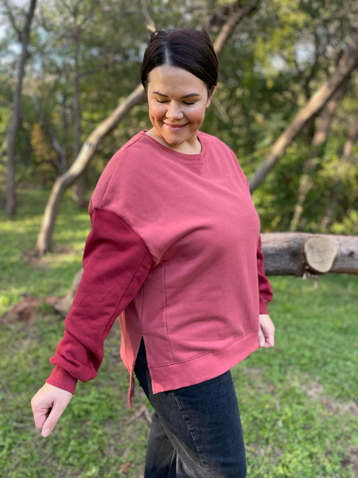 Scottie Two Tone Sweatshirt in Three Colors