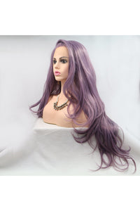 13*3" Lace Front Wigs Synthetic Long Wavy 24" 130% Density