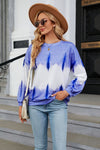 Gradient Round Neck Long Sleeve Sweatshirt