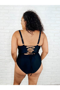 Barcelona Lace Up Swimsuit