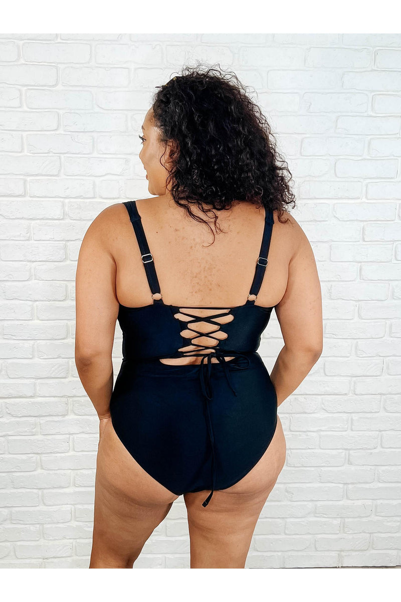 Barcelona Lace Up Swimsuit