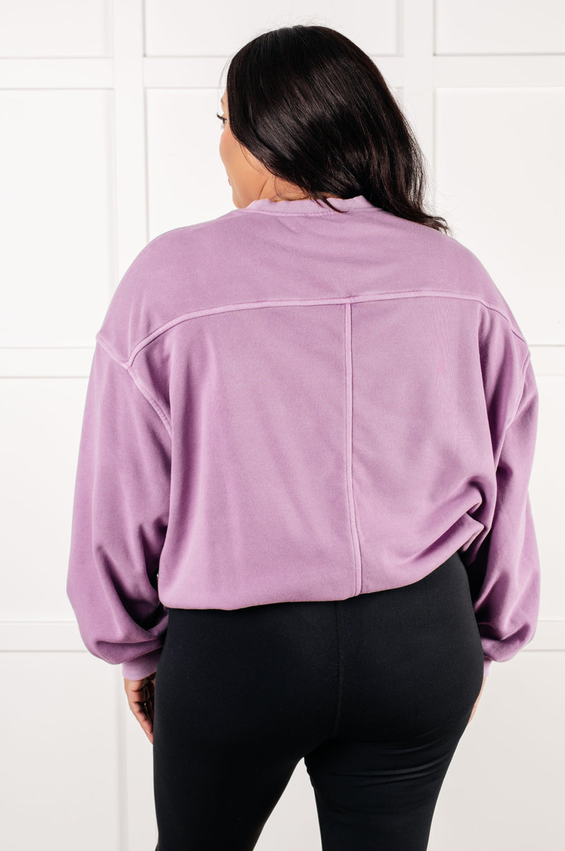 Beyond the Basics Pullover in Violet