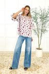 Blossom Breeze Balloon Sleeve Blouse