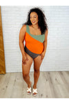 Cape Town Asymmetrical Stripe Swimsuit