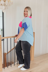 Color Me Cool Color Block Top