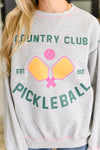 Country Club Pickle Ball Graphic Sweatshirt