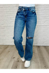 Dylan High Rise Rigid Magic Criss-Cross Waistband Straight Jeans