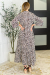 Fiercely Feminine Leopard Print Maxi Dress