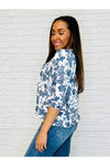 Frill Me With Sunshine in Ivory and Navy