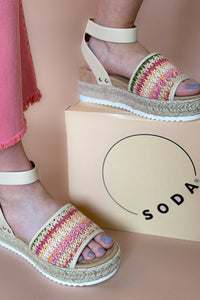 Reba Sandal in Pink Multi