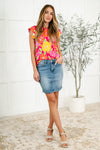 Garden Giggles Flutter Sleeve Top