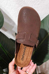 Brianna Clog in DK Brown