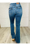 Ariana High Rise Double Button Waistband Flare Jeans